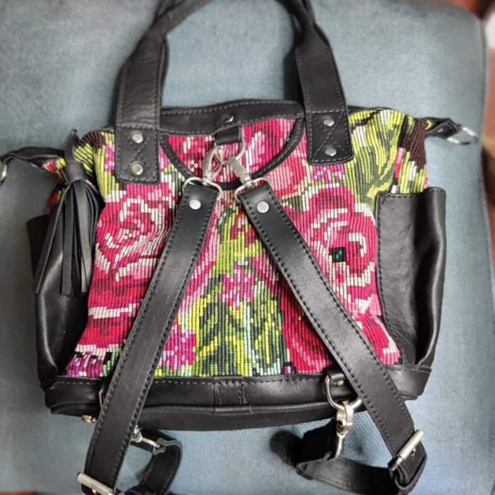 Handwoven/genuine leather Huipils Artisan Bags! Check out the video! NWOT.